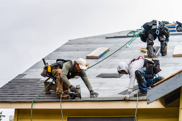 Professional Gutter Installation technician working in Syracuse, KS
